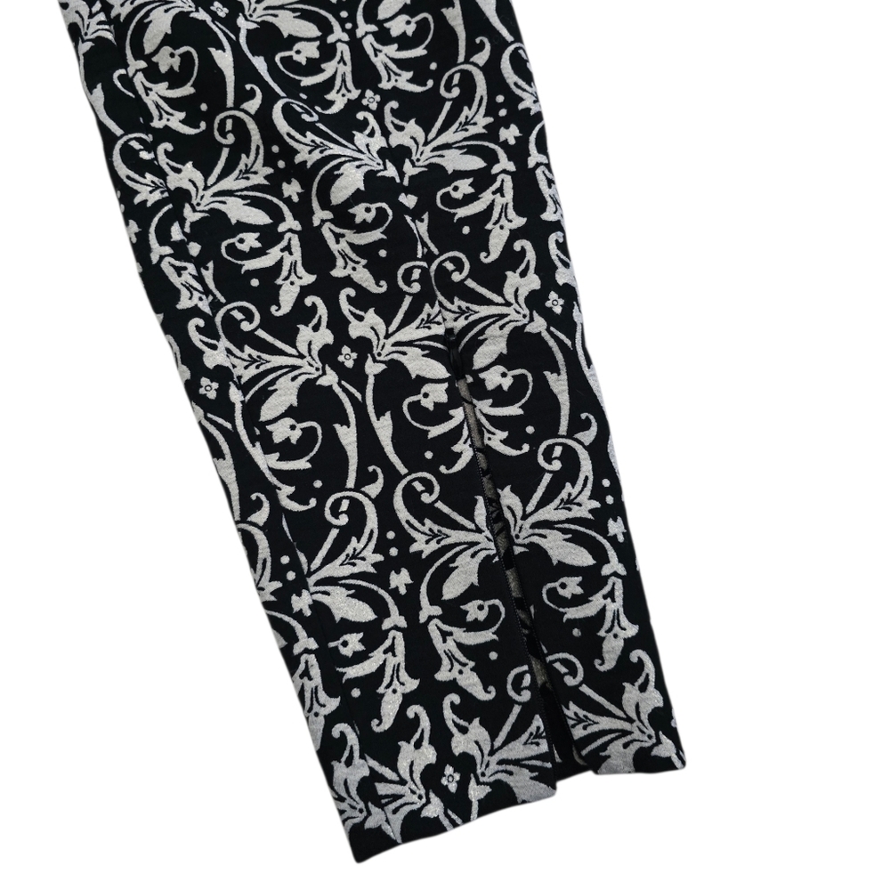 Alice + Olivia Royce Damask Side Zip Jacquard Brocade Pant - Picture 9 of 14